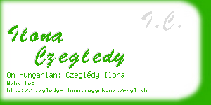 ilona czegledy business card